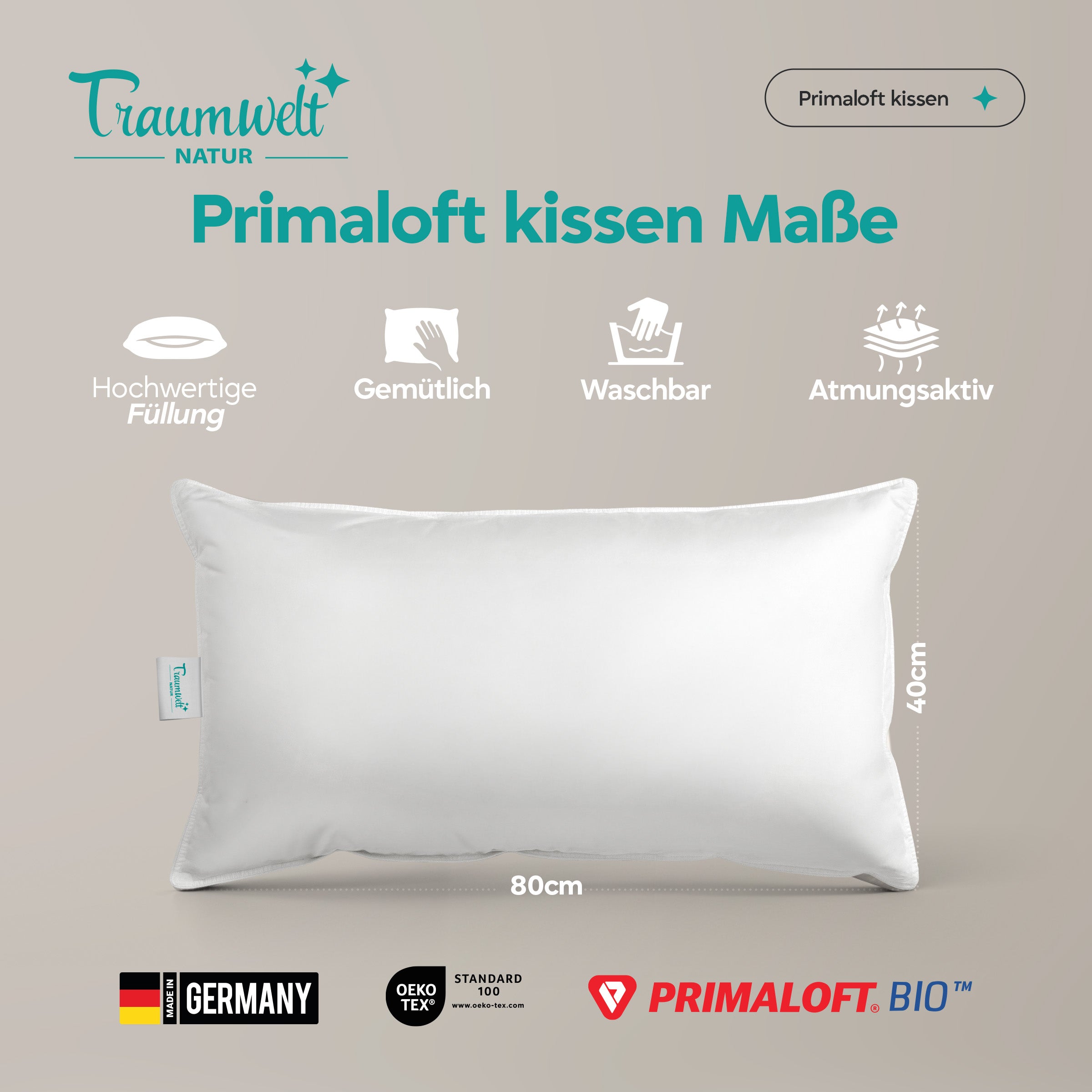 Primaloft Bio Kopfkissen