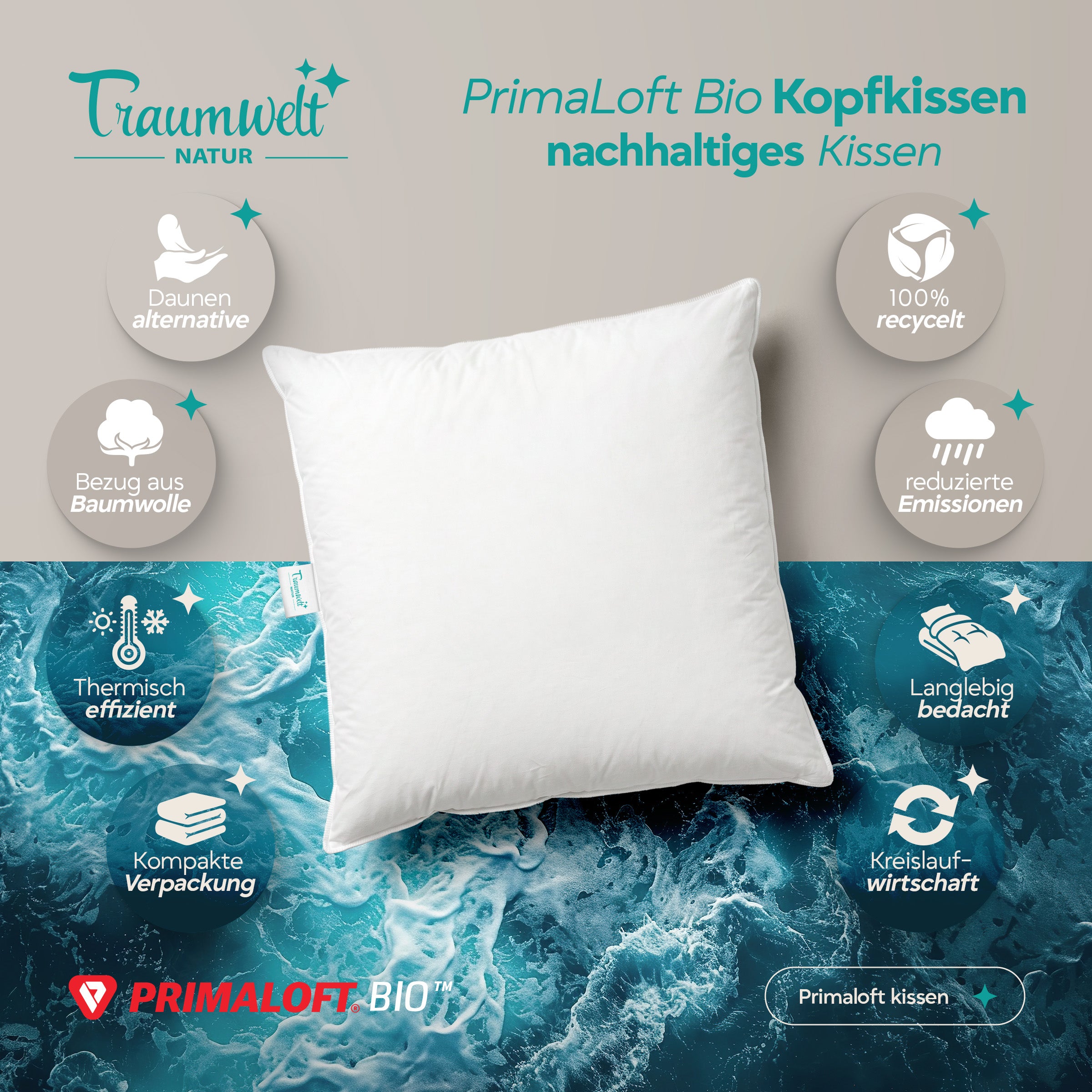Primaloft Bio Kopfkissen