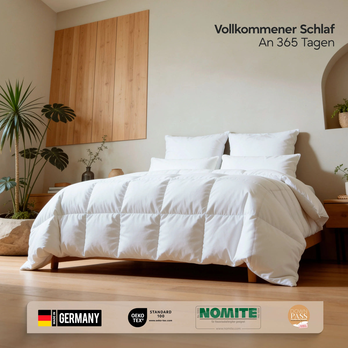 Ganzjahres Gänsedaunendecke 90% Gänsedaunen