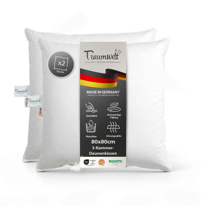 3-Kammer Daunen Kopfkissen