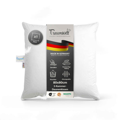 3-Kammer Daunen Kopfkissen