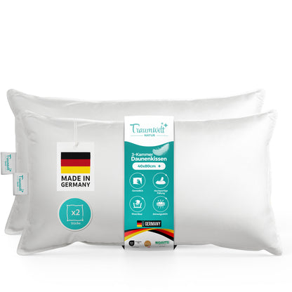 3-Kammer Daunenkissen