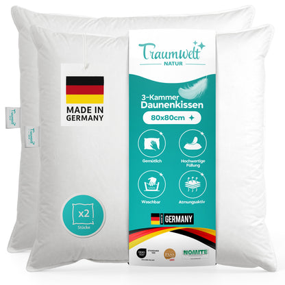3-Kammer Daunenkissen