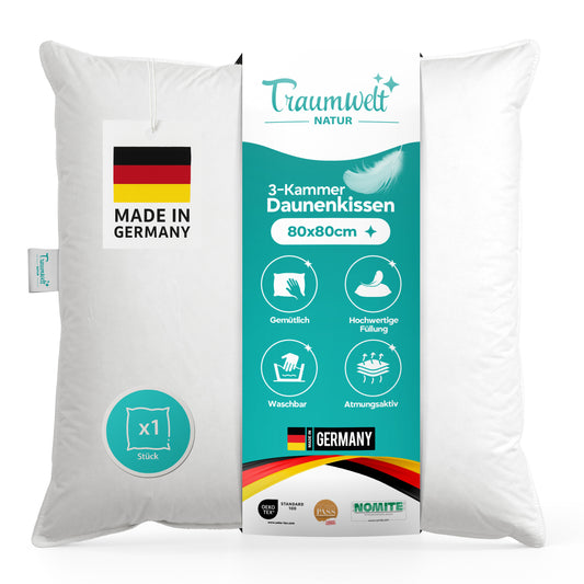 3-Kammer Daunenkissen