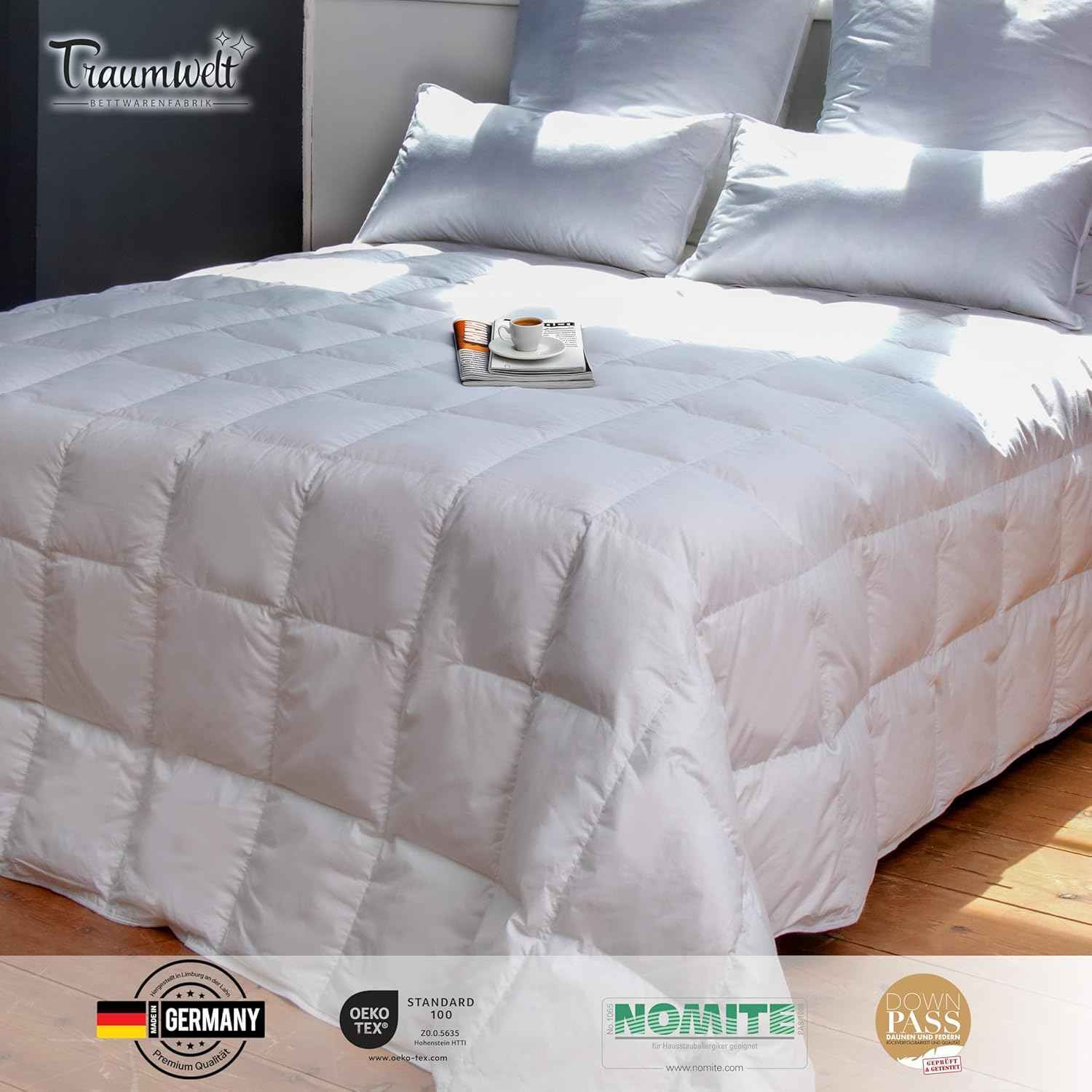 Sommer Federdecke 90% Federn