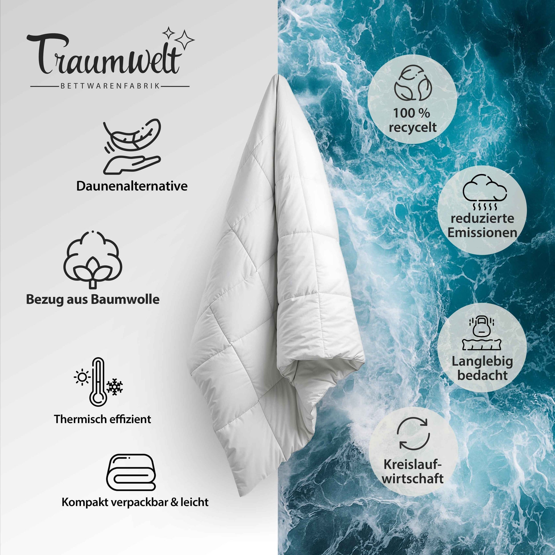 Sommer Bettdecke - PrimaLoft Sommerdecke