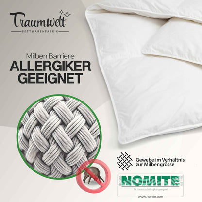 Sommer Federdecke 90% Federn
