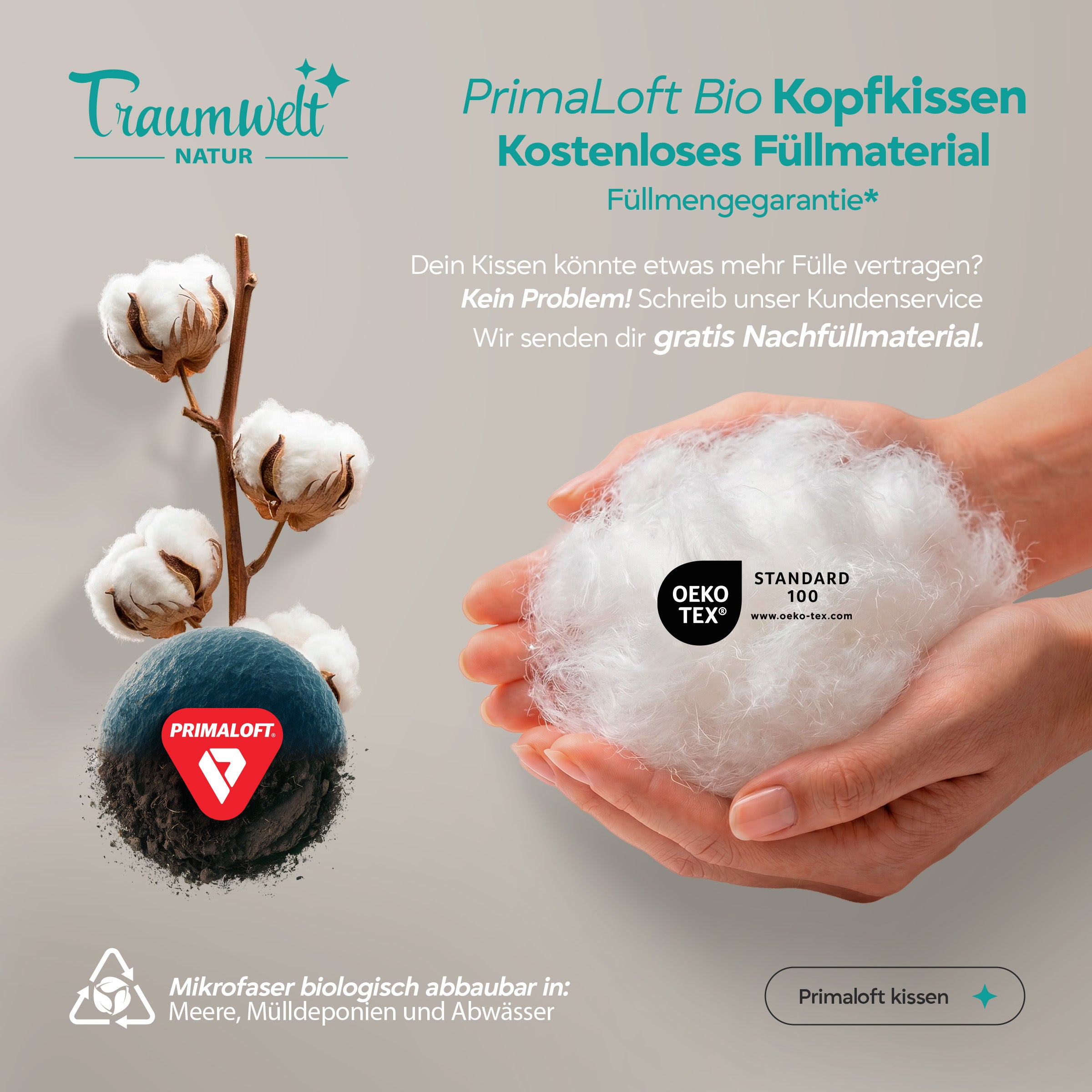 Primaloft Bio Kopfkissen