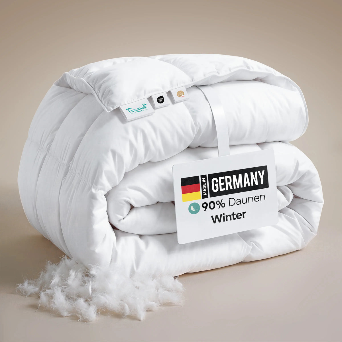 Winter-Daunendecke 90 % Daunen von Traumwelt