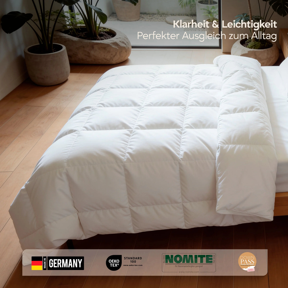 Ganzjahres Gänsedaunendecke 90% Gänsedaunen